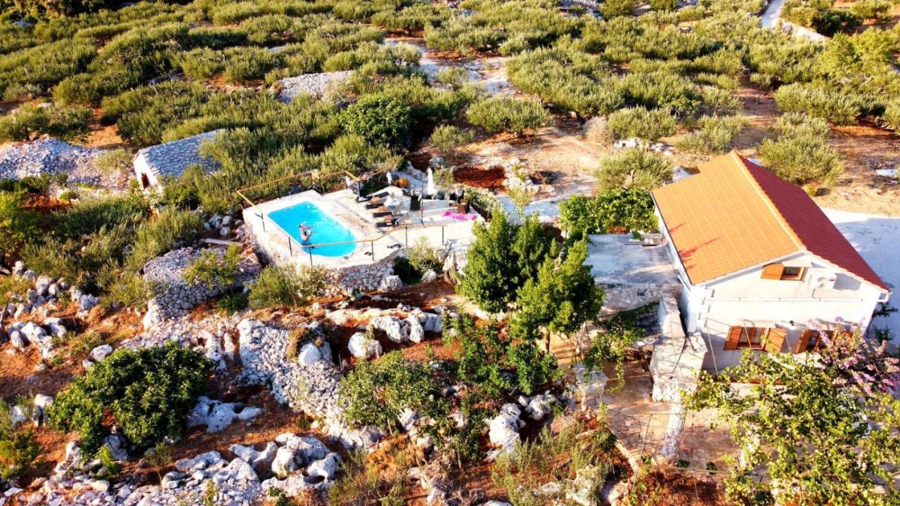 Вилла Robinson Crusoe Style House "Maslina" Skrip Экстерьер фото