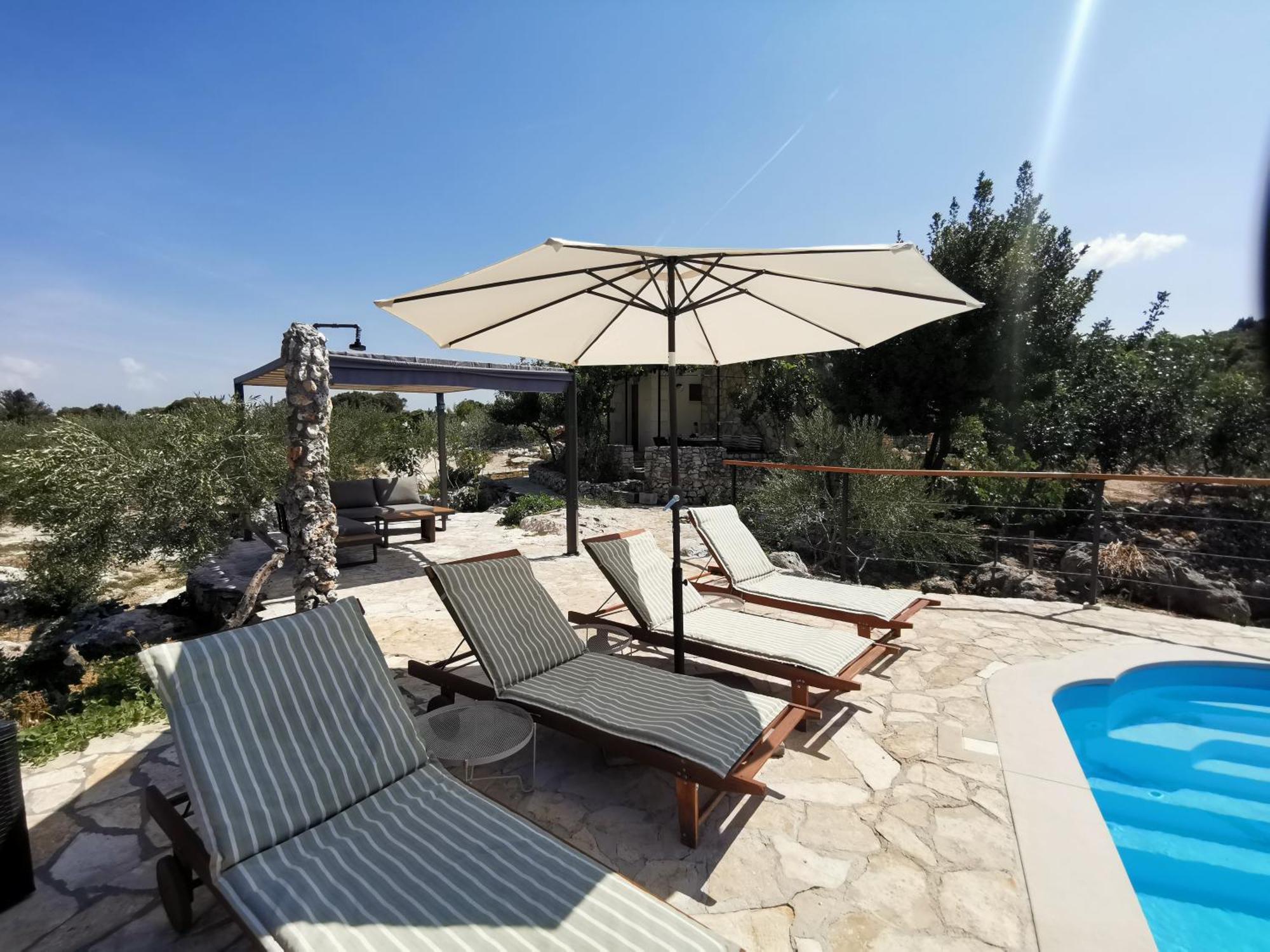 Вилла Robinson Crusoe Style House "Maslina" Skrip Экстерьер фото